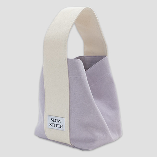 [슬로우스티치] slowstitch tote bag small - purple (재입고)