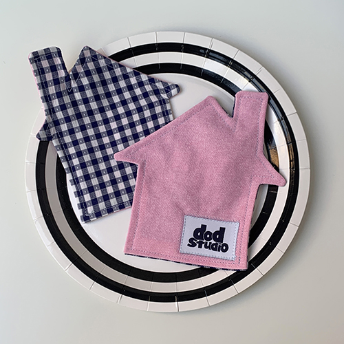 [도드스튜디오] house tea coaster - pink