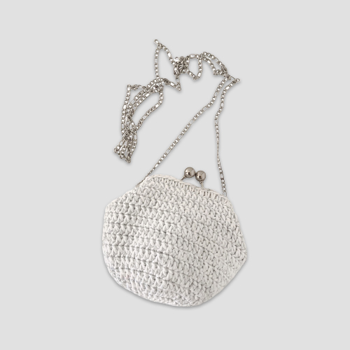 [프롬비] Mini twinkle chain bag (WHITE)