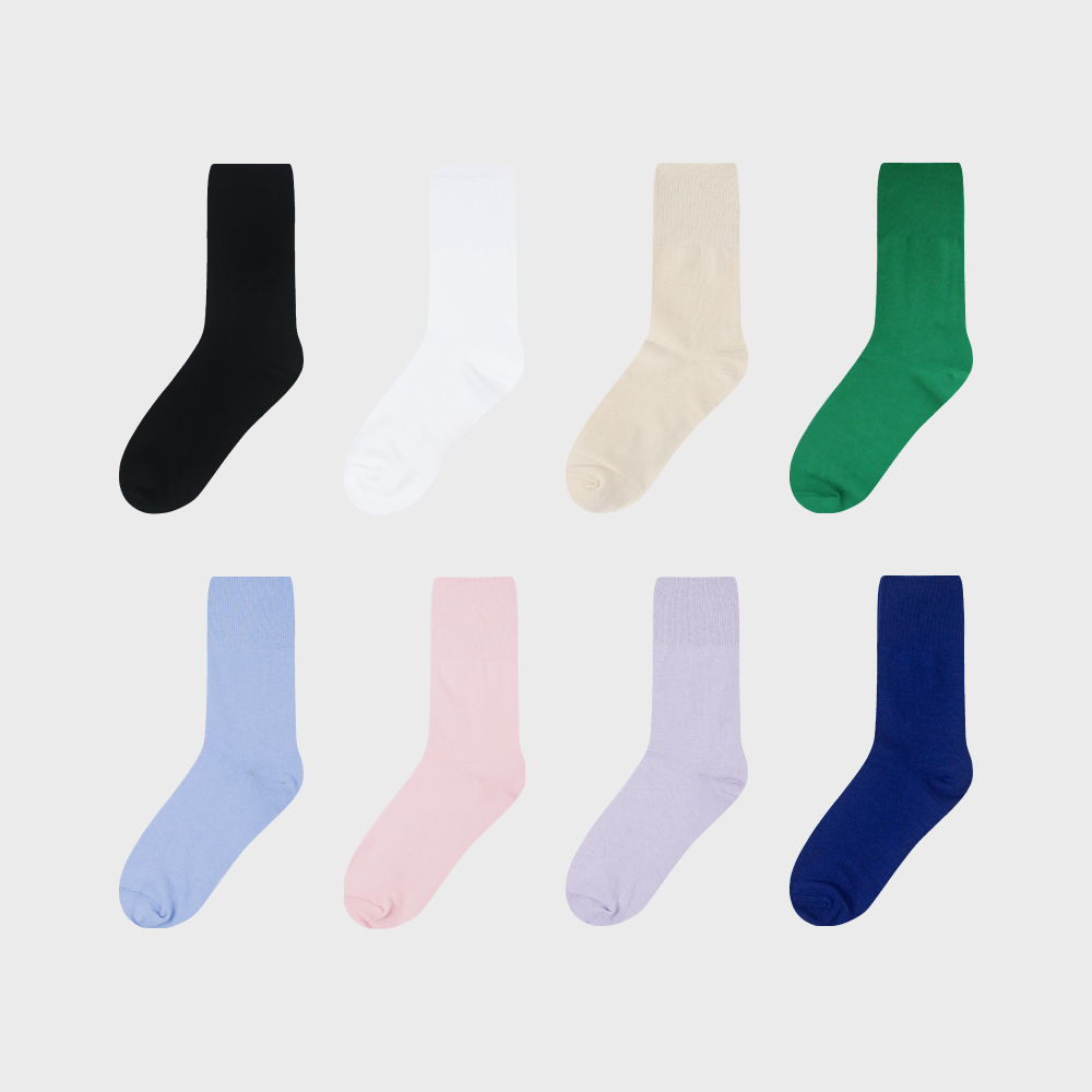 [도넛바이닐샵] plain socks (8colors)